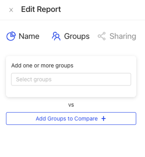 Report add groups